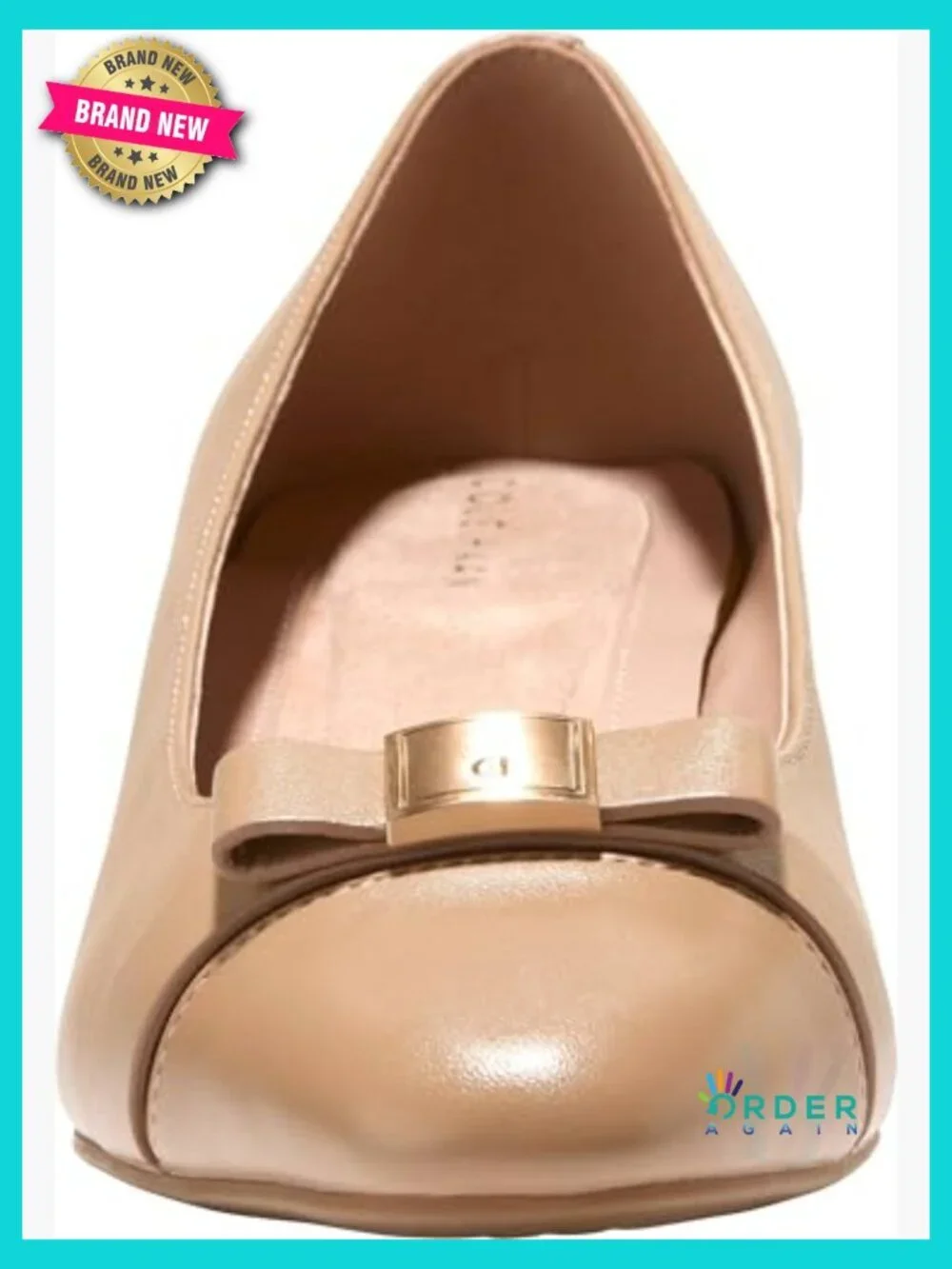 Bow Detail Wedges Comfortable Cushioned Leather Business Casual